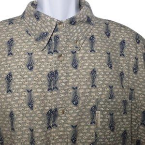 Columbia Men's Dress Shirt Button Down Green XXL